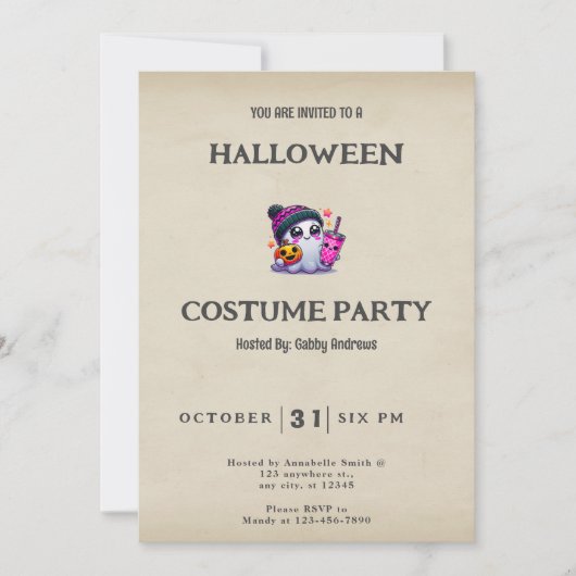 Ghost Jack-O' Lanterns krijgt  Halloween Kaart (Voorkant)