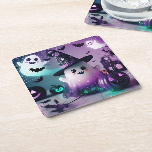 Ghost Kartonnen Onderzetters (Schuin)