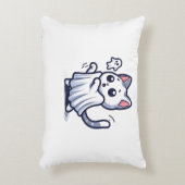 Ghost Kat Halloween kostuum Accent Kussen (Voorkant(Verticaal))