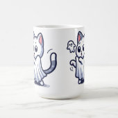 Ghost Kat Halloween kostuum Koffiemok (Center)