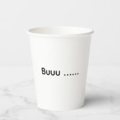 Ghost Kat Halloween kostuum Papieren Bekers (Achterkant)