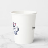 Ghost Kat Halloween kostuum Papieren Bekers (Links)