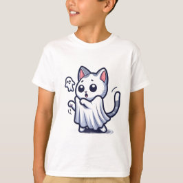 Ghost Kat Halloween kostuum T-shirt