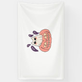 Ghost Kat in een pompoen Classic T-Shirt Spandoek (Verticaal)
