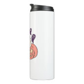 Ghost Kat in een pompoen Classic T-Shirt Thermosbeker (Geroteerd rechts)