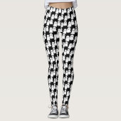 Ghost Kawaii Halloween Schattigee leggings Zwart (Voorkant)