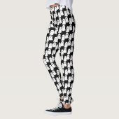 Ghost Kawaii Halloween Schattigee leggings Zwart (Links)