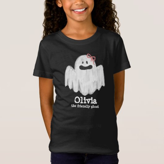 Ghost Kinder T-Shirt Spooky Halloween (Voorkant)