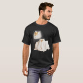 Ghost Kitten Meme Ghost Cat Funny Wizard Cat Hallo T-shirt (Voorkant volledig)