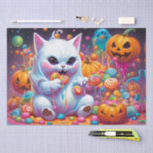 Ghost Kitten Pumpkin Halloween Snoep Tissuepapier (Craft)