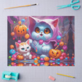 Ghost Kittens Pumpkins-Snoep Tissuepapier (Craft)
