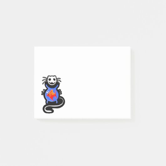Ghost Kitty Cat Post-It Notes (Voorkant)