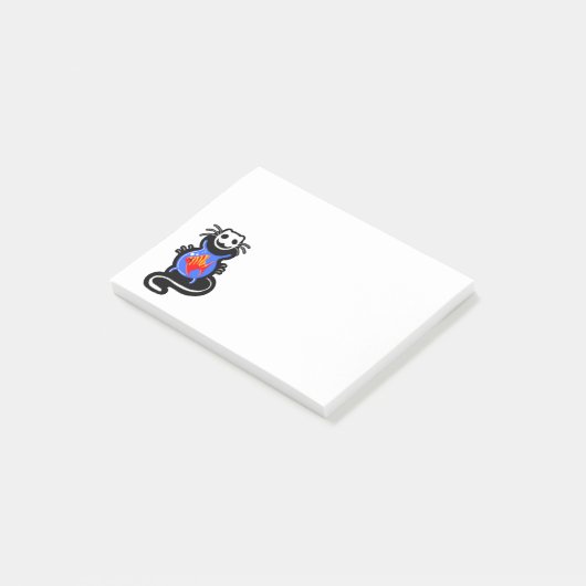 Ghost Kitty Cat Post-It Notes (Schuin)