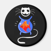 Ghost Kitty-kattenmagneet Magneet (Voorkant)