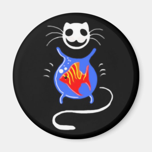 Ghost Kitty-kattenmagneet Magneet (Voorkant)