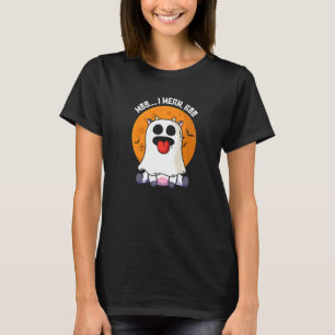 Ghost Koe Moo I Mean Boo Pumpkin Moon Halloween 1 T-shirt