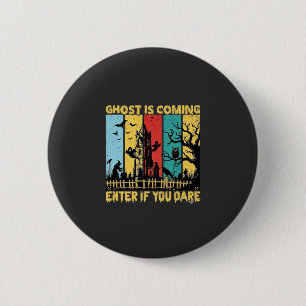 Ghost komt Halloween spookhuis heks Uil_ Ronde Button 5,7 Cm