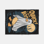 Ghost kostuum Schattige Duck Quack Ik bedoel Boo S Fleece Deken (Voorkant (Horizontaal))