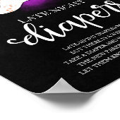 Ghost Late Night Diapers Baby shower Game Sign Poster (Hoek)