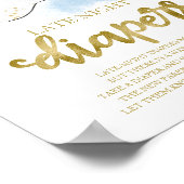 Ghost Late Night Diapers Baby shower Game Sign Poster (Hoek)