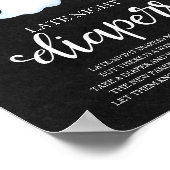 Ghost Late Night Diapers Baby shower Game Sign Poster (Hoek)