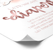 Ghost Late Night Diapers Baby shower Game Sign Poster (Hoek)