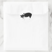 Ghost-Leaf Sniffer Ronde Sticker (Tas)