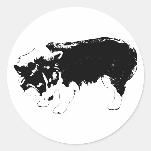 Ghost-Leaf Sniffer Ronde Sticker (Voorkant)