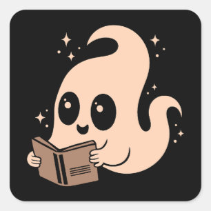 Ghost-leesboeken Vierkante Sticker