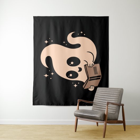 Ghost-leesboeken Wandkleed (In situ)