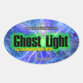 Ghost Light™ ovale Sticker #1 (Voorkant)