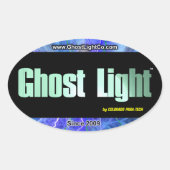 Ghost Light™ ovale Sticker #2 (Voorkant)