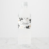 Ghost Little Boo Halloween Baby shower Waterfles Etiket (Voorkant)