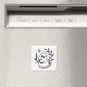 Ghost Logo Magnet Roze en Zwart (Insitu (Vaatwasser))