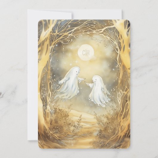 Ghost Love bruiloft uitnodiging (Achterkant)