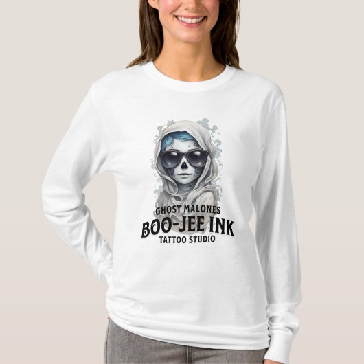 Ghost Malone Boo-jee Ink Tattoo studio T-shirt (Voorkant)