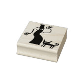 Ghost man- en kattenstempel rubberstempel (Stempel)