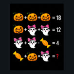 Ghost Mathematics Halloween Schattige Spook Poster<br><div class="desc">Ghost Mathematics Halloween Schattige Spooky</div>