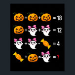 Ghost Mathematics Halloween Schattige Spook Poster<br><div class="desc">Ghost Mathematics Halloween Schattige Spooky</div>