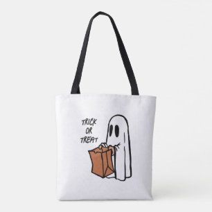 Ghost met Bag Trick or treat Snoep Canvas tas