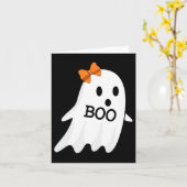 Ghost met Bow Boo Halloween kostuum voor meisjes K Kaart (Gele Bloem)
