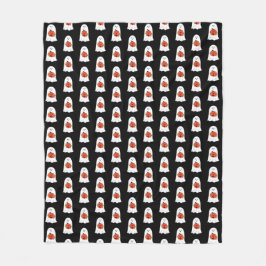 Ghost met Jack-o-Lantern Fleece Deken