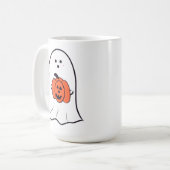 Ghost met Jack-o-Lantern Koffiemok (Voorkant links)
