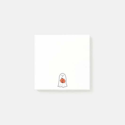 Ghost met Jack-o-Lantern Post-it® Notes (Voorkant)