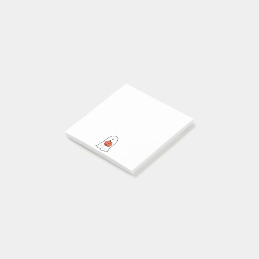 Ghost met Jack-o-Lantern Post-it® Notes (Schuin)