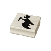 Ghost met kunststempel van het lantaarnsilhouet rubberstempel (Stempel)