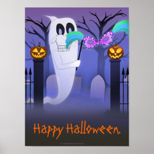 Ghost met masker poster