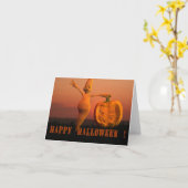 Ghost met Pumpkin Kaart (Gele Bloem)