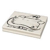 Ghost met signaalpoststempel voor illustratie rubberstempel (Stempel)