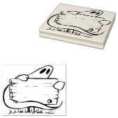 Ghost met signaalpoststempel voor illustratie rubberstempel (Gestempeld)